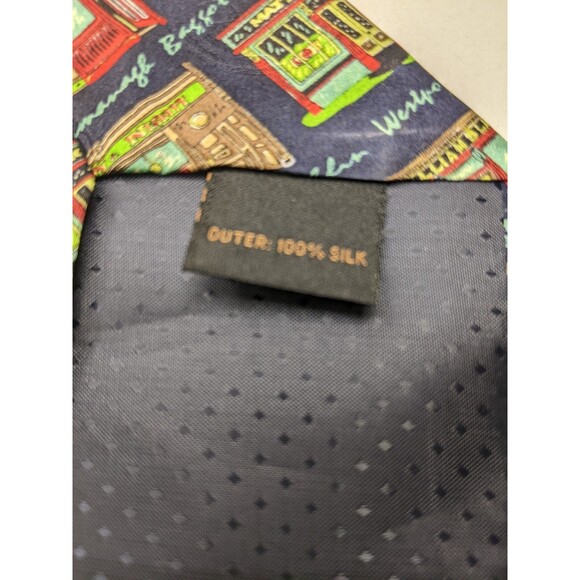 Irish Pubs of Ireland Mens Neck Tie 100% Silk Outer By Traditional Craft 58” - Picture 7 of 7